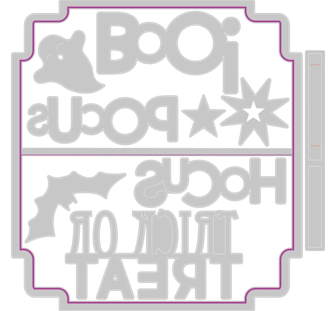 Sizzix Stanz- & Prägemaschinen|Schablonen>Thinlits Stanzschablone "Halloween Toppers"