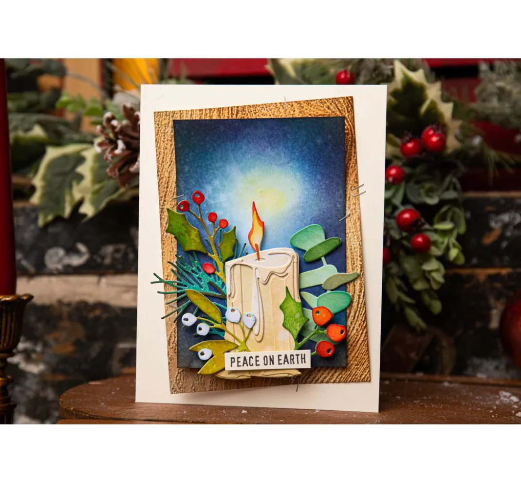 Sizzix Stanz- & Prägemaschinen|Schablonen>Thinlits Stanzschablone "Candleshop Colorize by Tim Holtz"