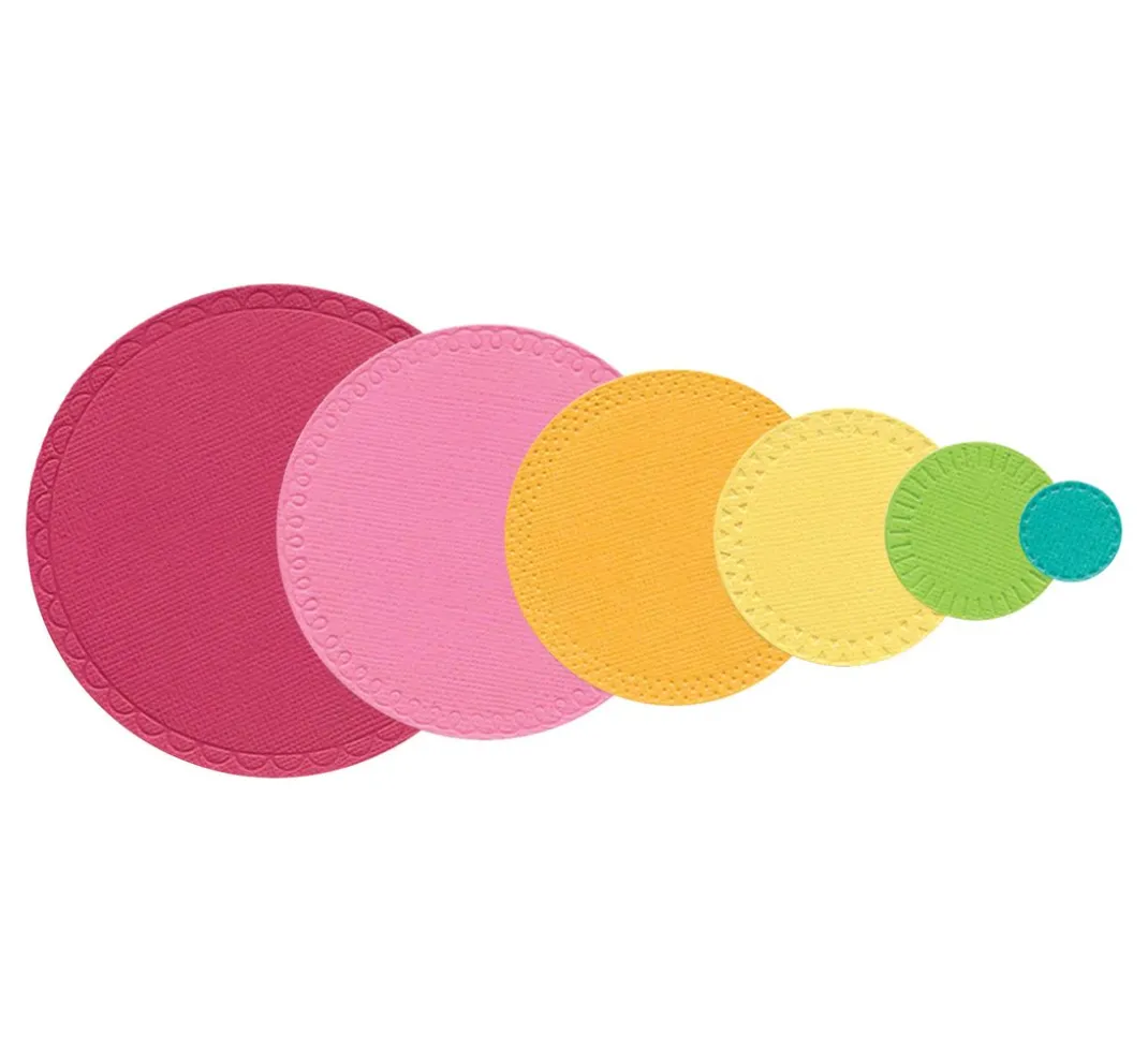 Sizzix Stanz- & Prägemaschinen|Schablonen>Thinlits Stanzschablone "Party Circles by Catherine Pooler"