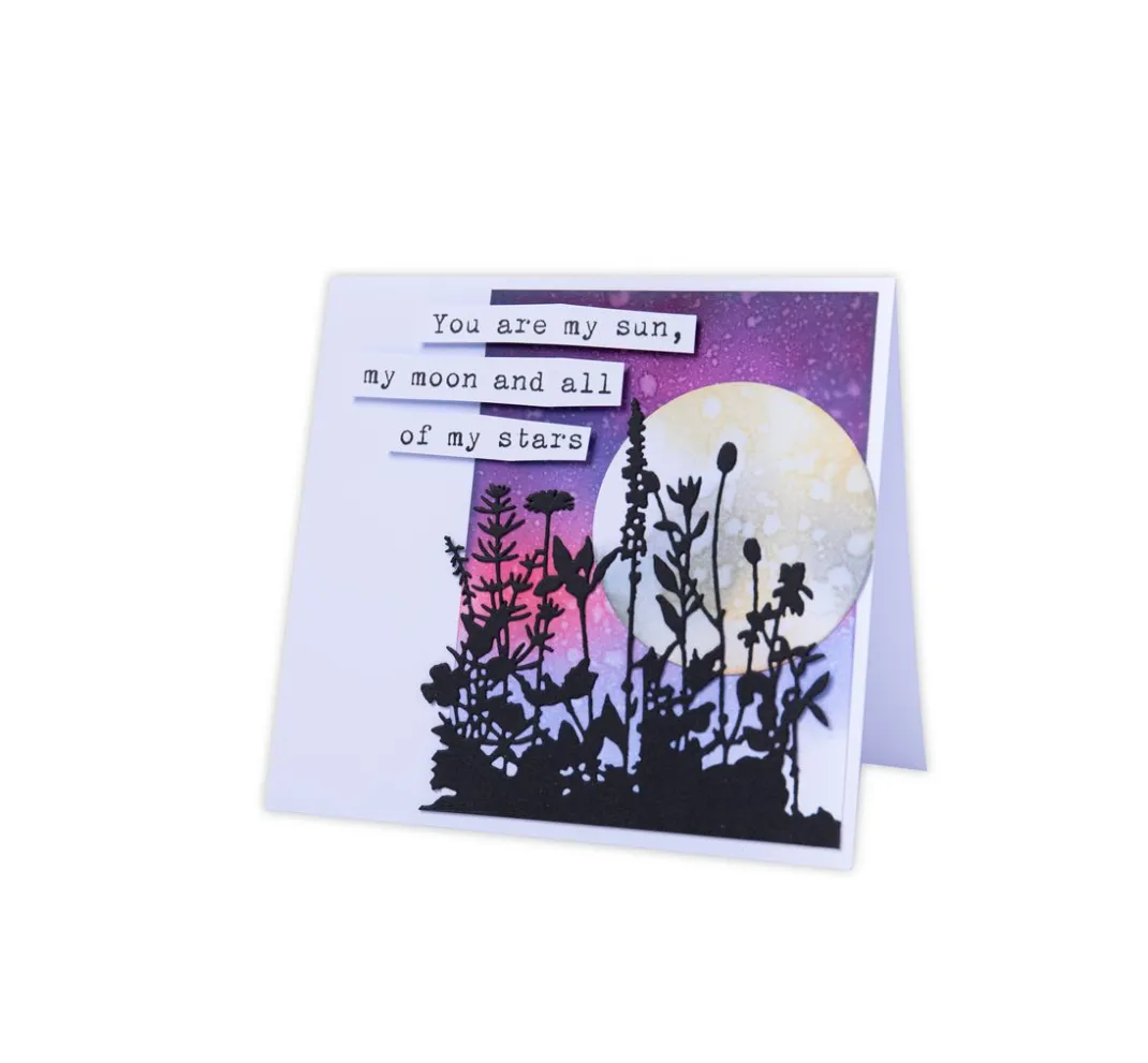 Sizzix Stanz- & Prägemaschinen|Schablonen>Thinlits Stanzschablone "Flower Field by Tim Holtz"