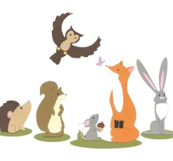 Sizzix Stanz- & Prägemaschinen|Schablonen>Thinlits Stanzschablone "Forest Animals"