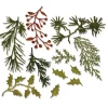 Sizzix Stanz- & Prägemaschinen|Schablonen>Thinlits Stanzschablone "Holiday Greens by Tim Holtz"