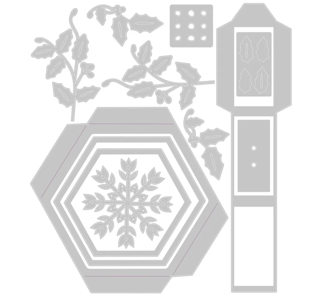 Sizzix Stanz- & Prägemaschinen>Thinlits Stanzschablone "Hanging Ornament Box by Catherine Pooler"