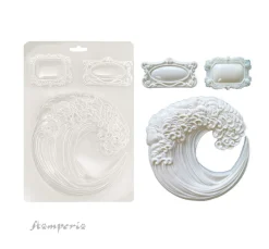 Stamperia Gießformen>Soft Modellierform A5 "Silent Sea - Wave"
