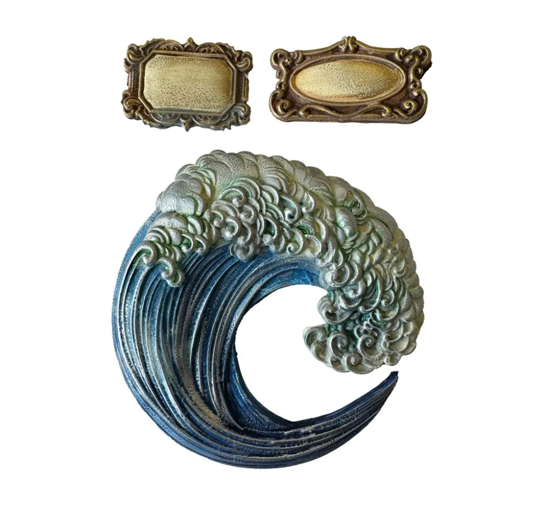 Stamperia Gießformen>Soft Modellierform A5 "Silent Sea - Wave"