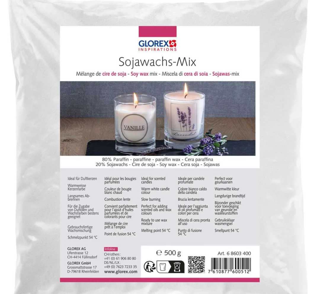 GLOREX Kerzenwachs|Kerzen Gestalten>Sojawachs