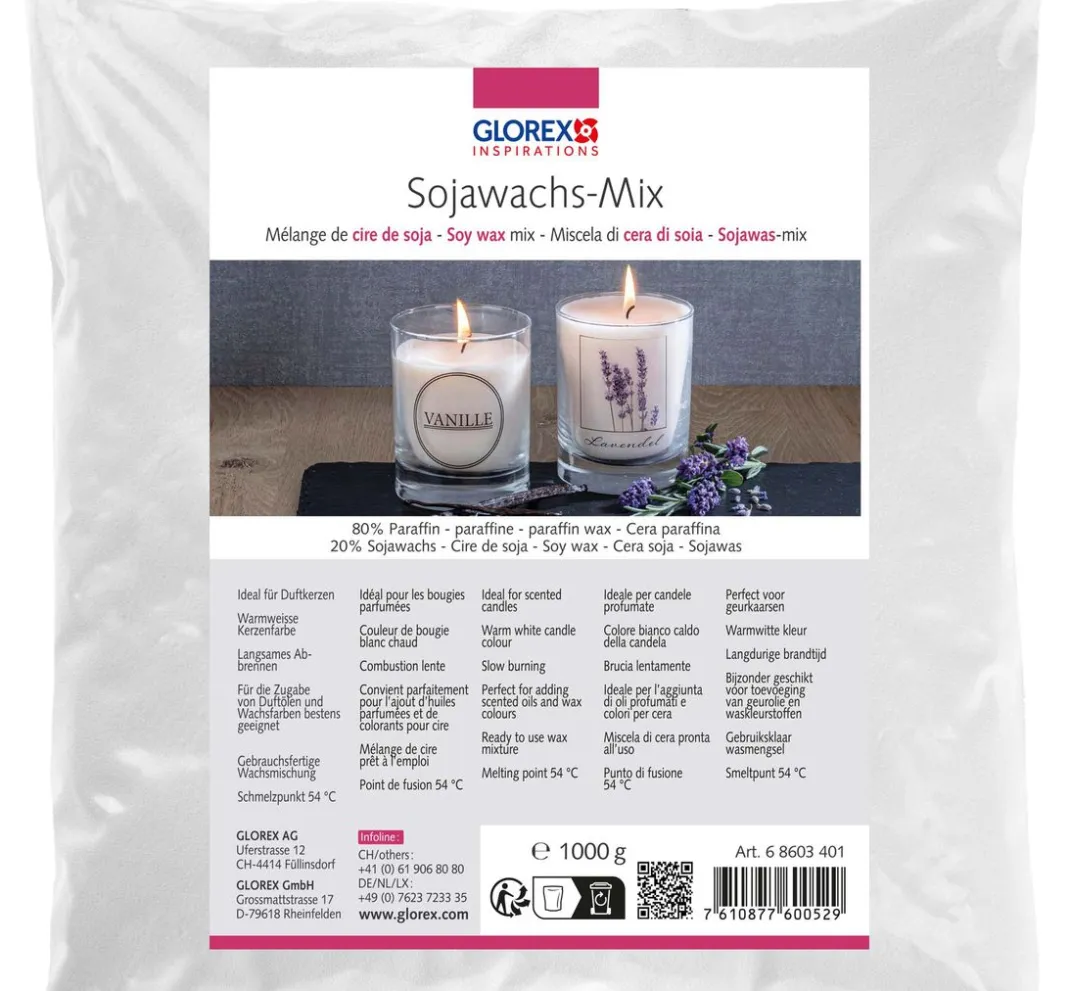 GLOREX Kerzenwachs|Kerzen Gestalten>Sojawachs