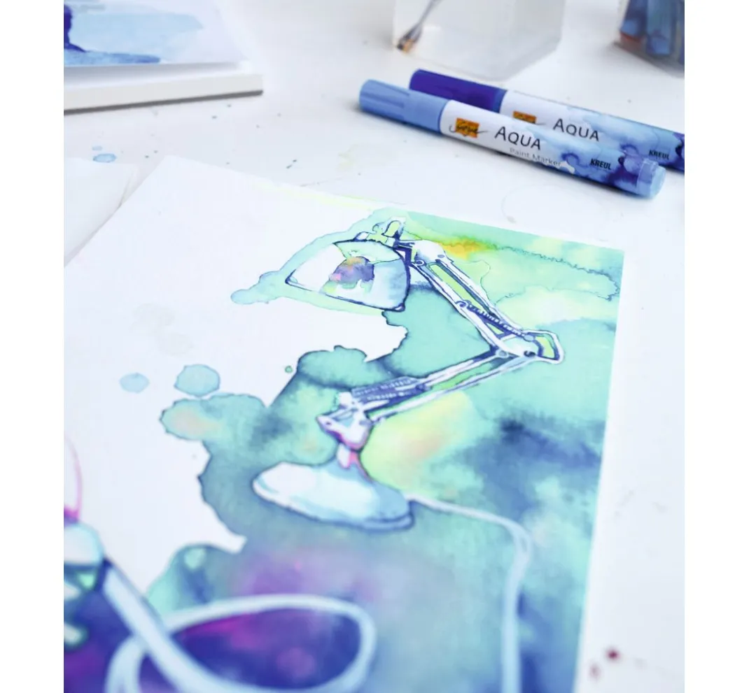 Kreul Künstler Aquarell|Stifte>Solo Goya Aqua Paint Marker, 6er-Set