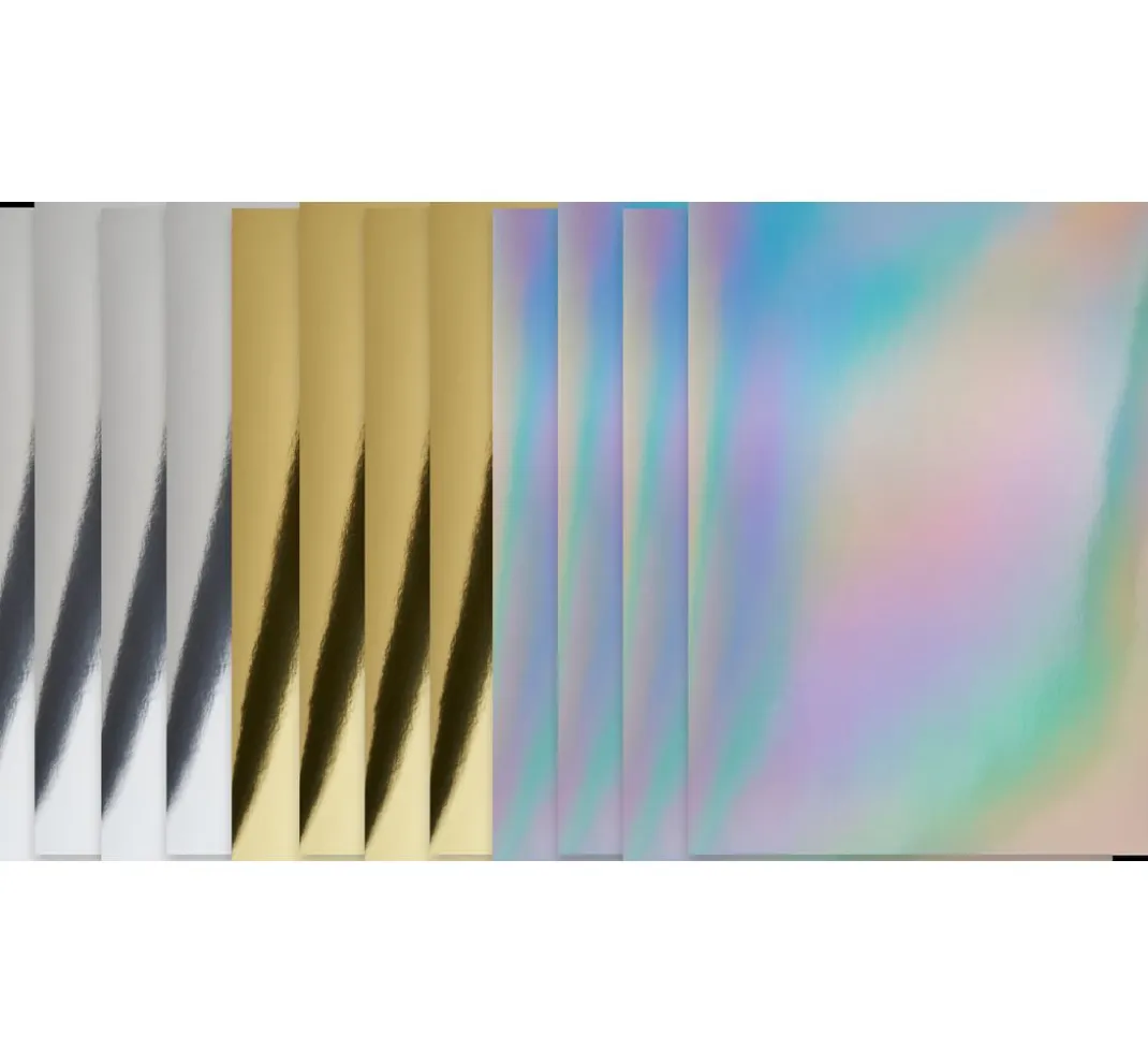 Rico Design Spezialpapier & -Karton>Spiegelkarton-Block Gold/Silber