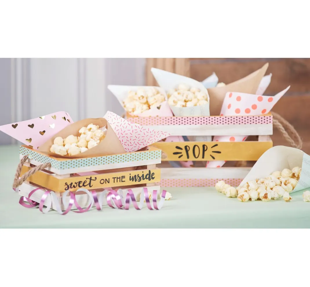 Rico Design Tüten & Anhänger>Spitztüten "Pastell Hot Foil", 15er-Set