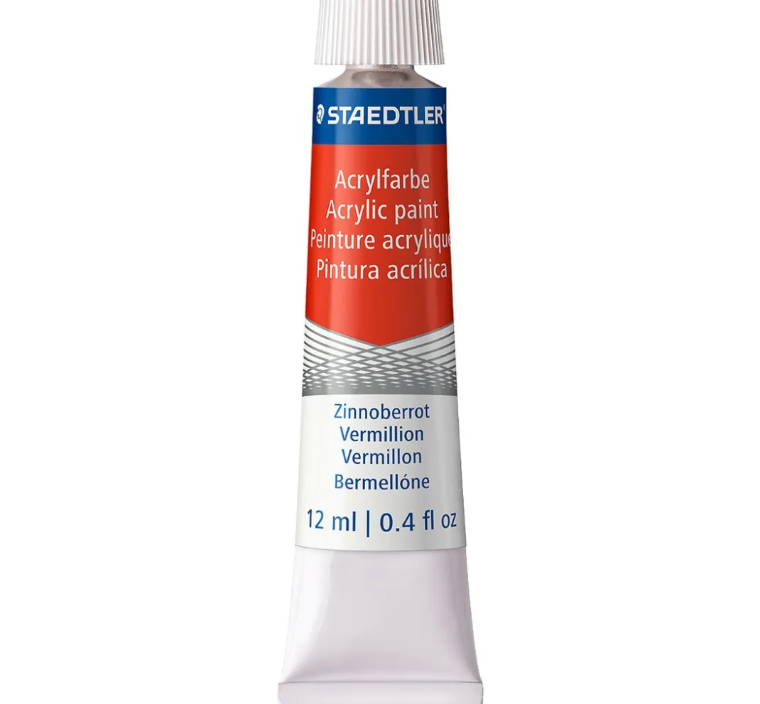 STAEDTLER Künstlerfarbe>Acrylfarben-Set, 12 Tuben