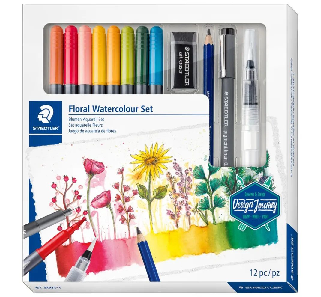 STAEDTLER Aquarell|Stifte>Aquarell-Set "Blumen"