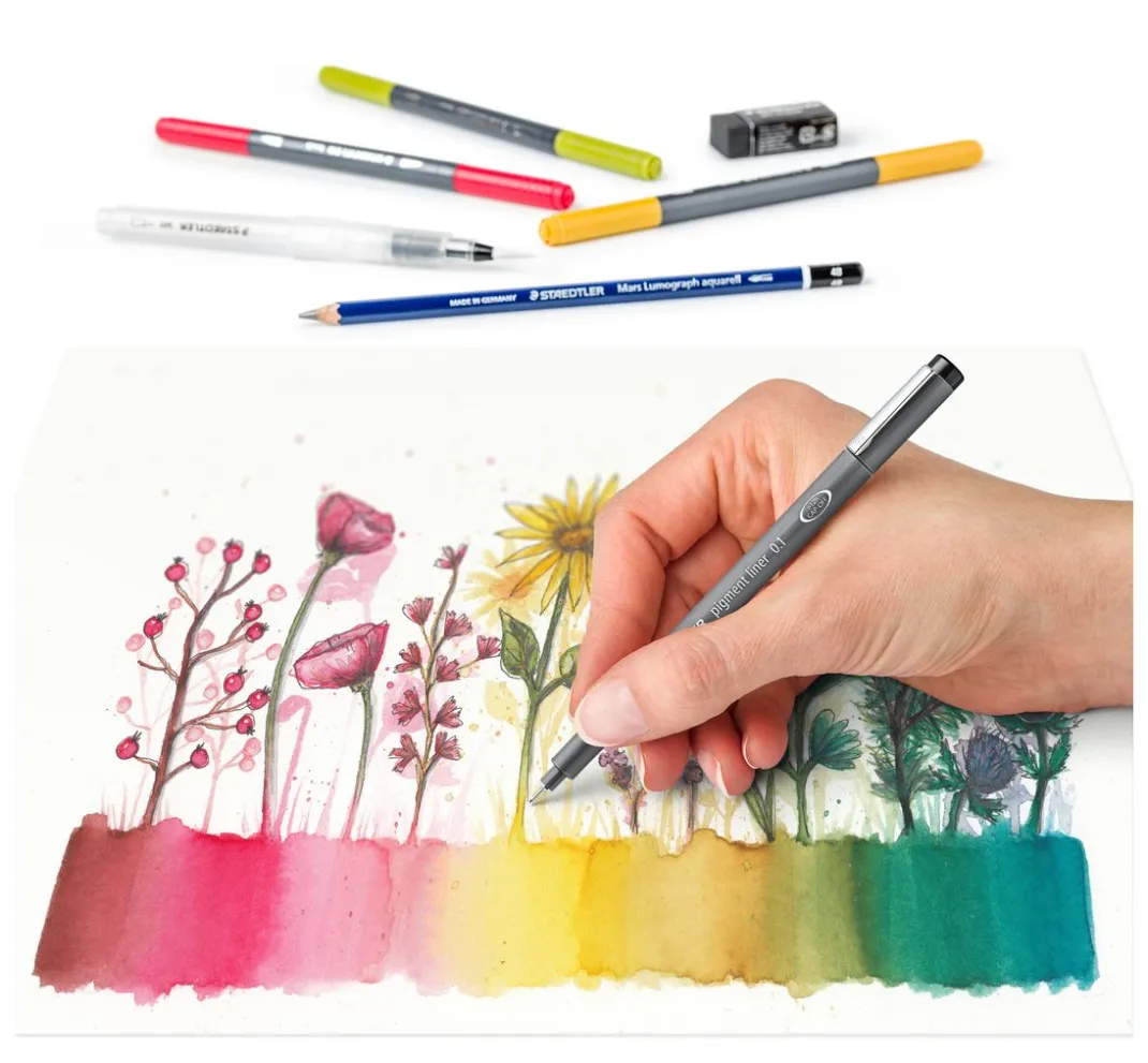 STAEDTLER Aquarell|Stifte>Aquarell-Set "Blumen"
