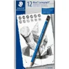 STAEDTLER Malen & Zeichnen|Stifte>Bleistifte Mars Lumograph, 12 St.