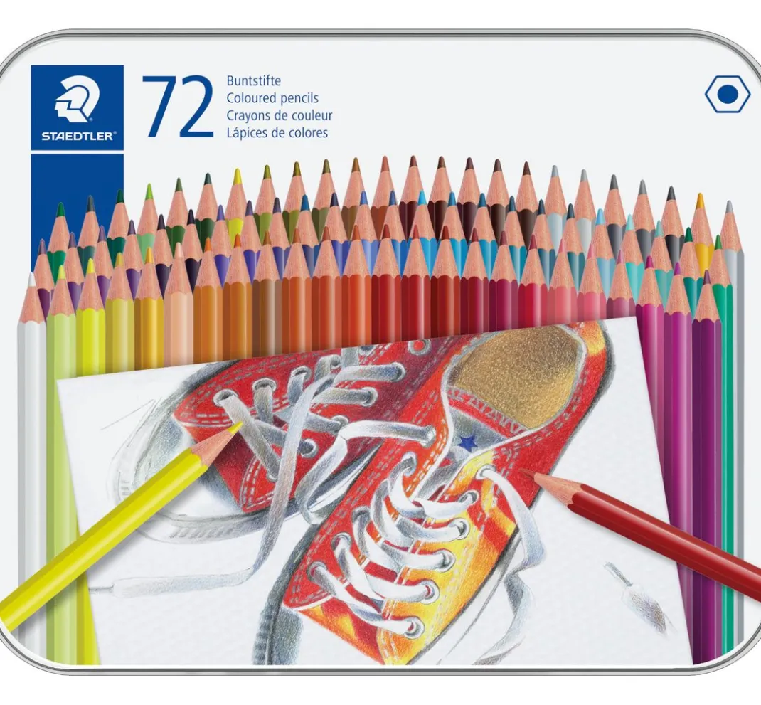 Kinder STAEDTLER Weitere Geschenkideen Für Kinder|Malen & Zeichnen>Buntstift in Metallbox, 72 St.