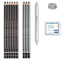 STAEDTLER Farbsets|Stifte>Charcoal "Kohlestifte-Set"