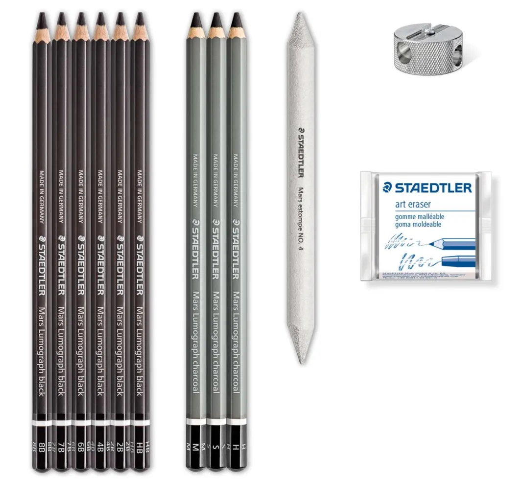 STAEDTLER Farbsets|Stifte>Charcoal "Kohlestifte-Set"