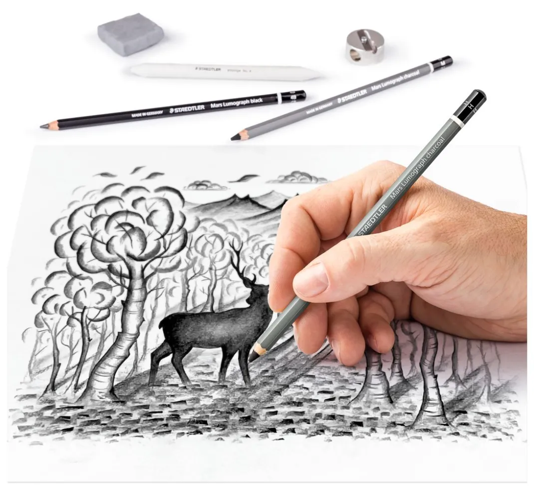 STAEDTLER Farbsets|Stifte>Charcoal "Kohlestifte-Set"