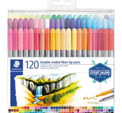 STAEDTLER Stifte>Doppelfasermaler, 120 St.