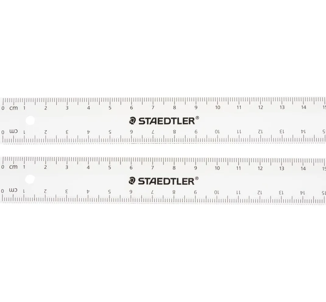 STAEDTLER Weiteres Malzubehör|Malen & Zeichnen>Lineal, 15 cm, 2 Stück