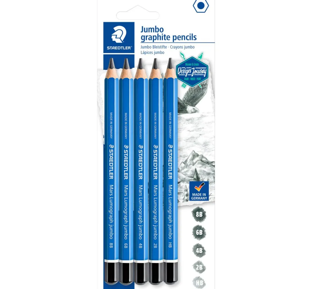 STAEDTLER Malen & Zeichnen|Farbsets>Lumograph Bleistifte "Jumbo"