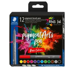 STAEDTLER Kartengestaltung>Pigment brush pen, 12er-Set