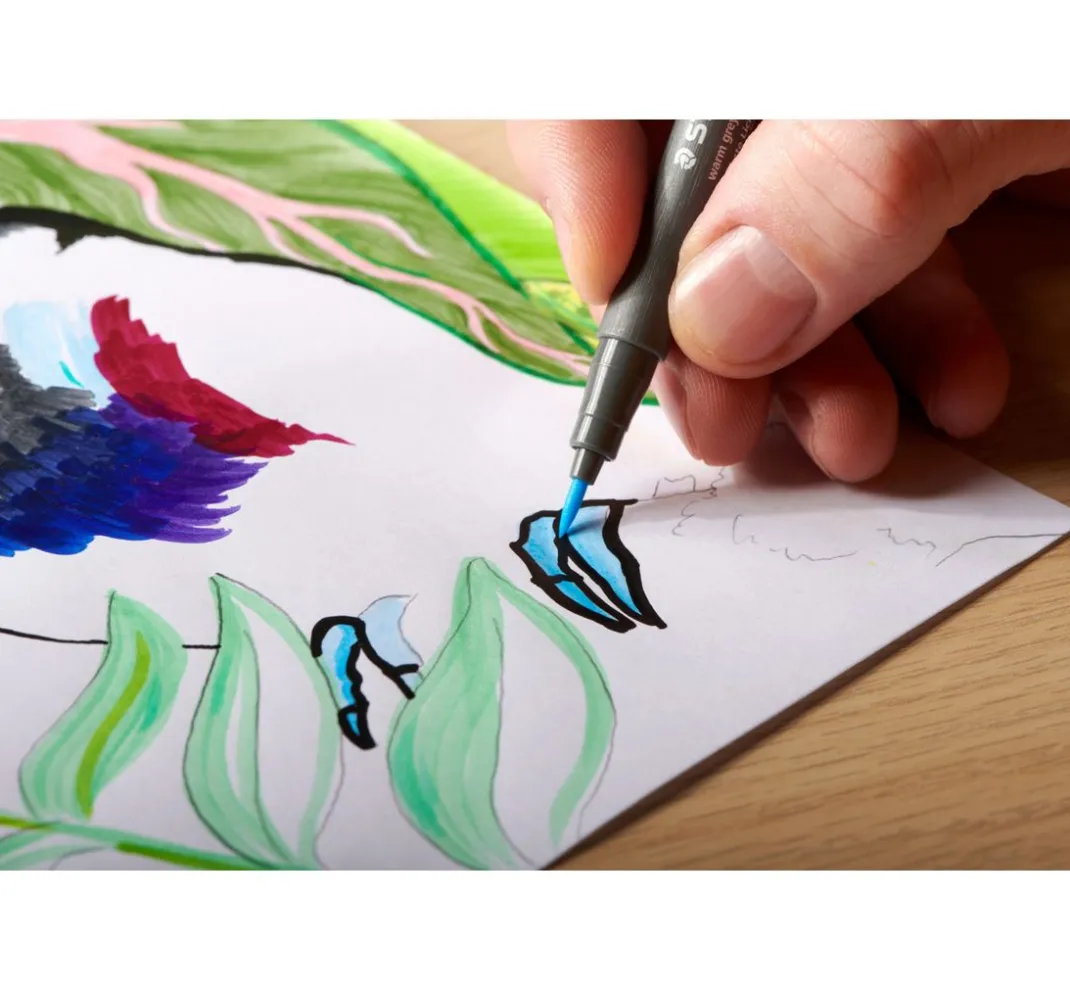 STAEDTLER Kartengestaltung>Pigment brush pen, 12er-Set