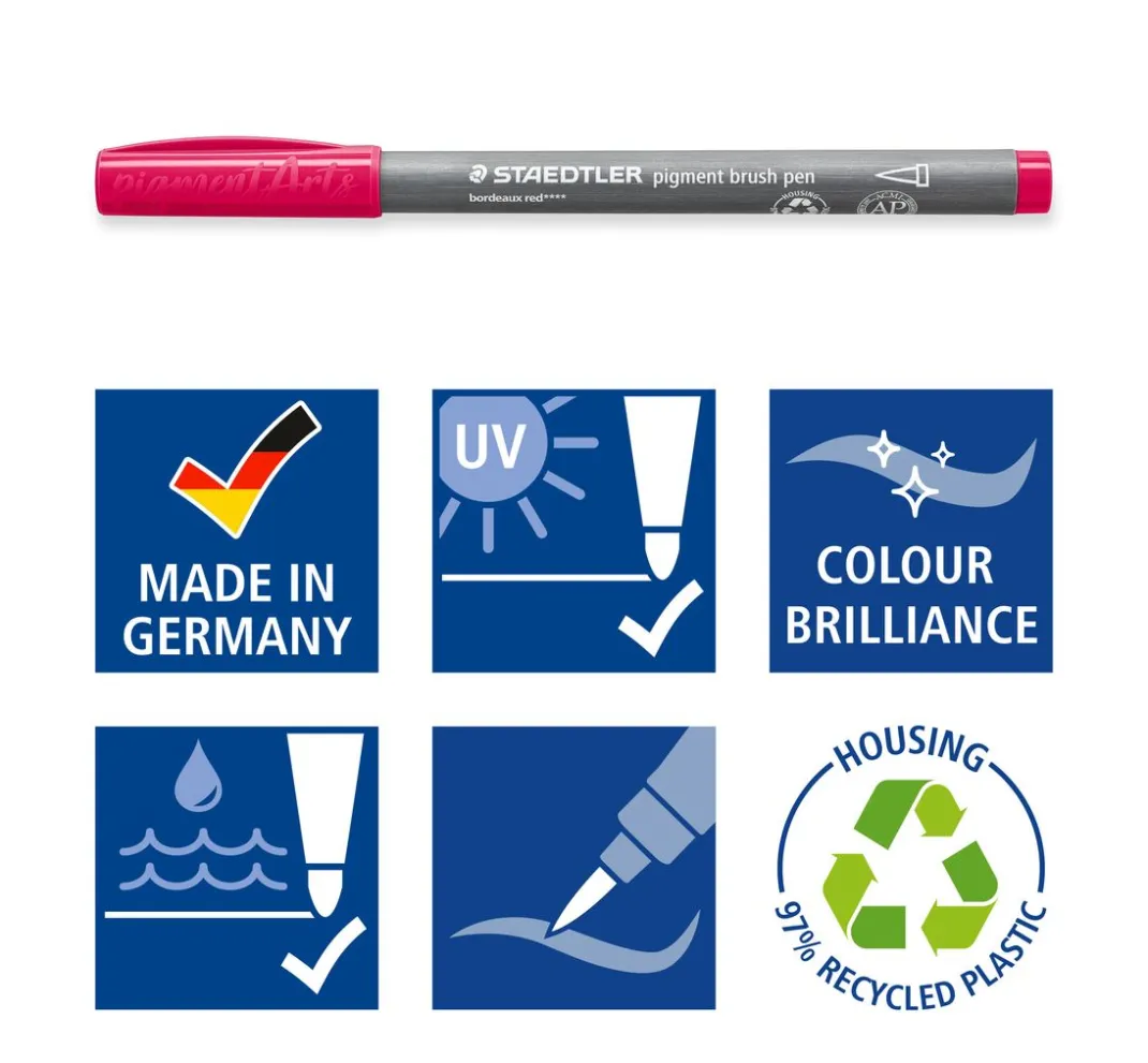 STAEDTLER Kartengestaltung>Pigment brush pen