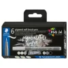 STAEDTLER Kartengestaltung>Pigment soft brush pen "Greys", 6er-Set