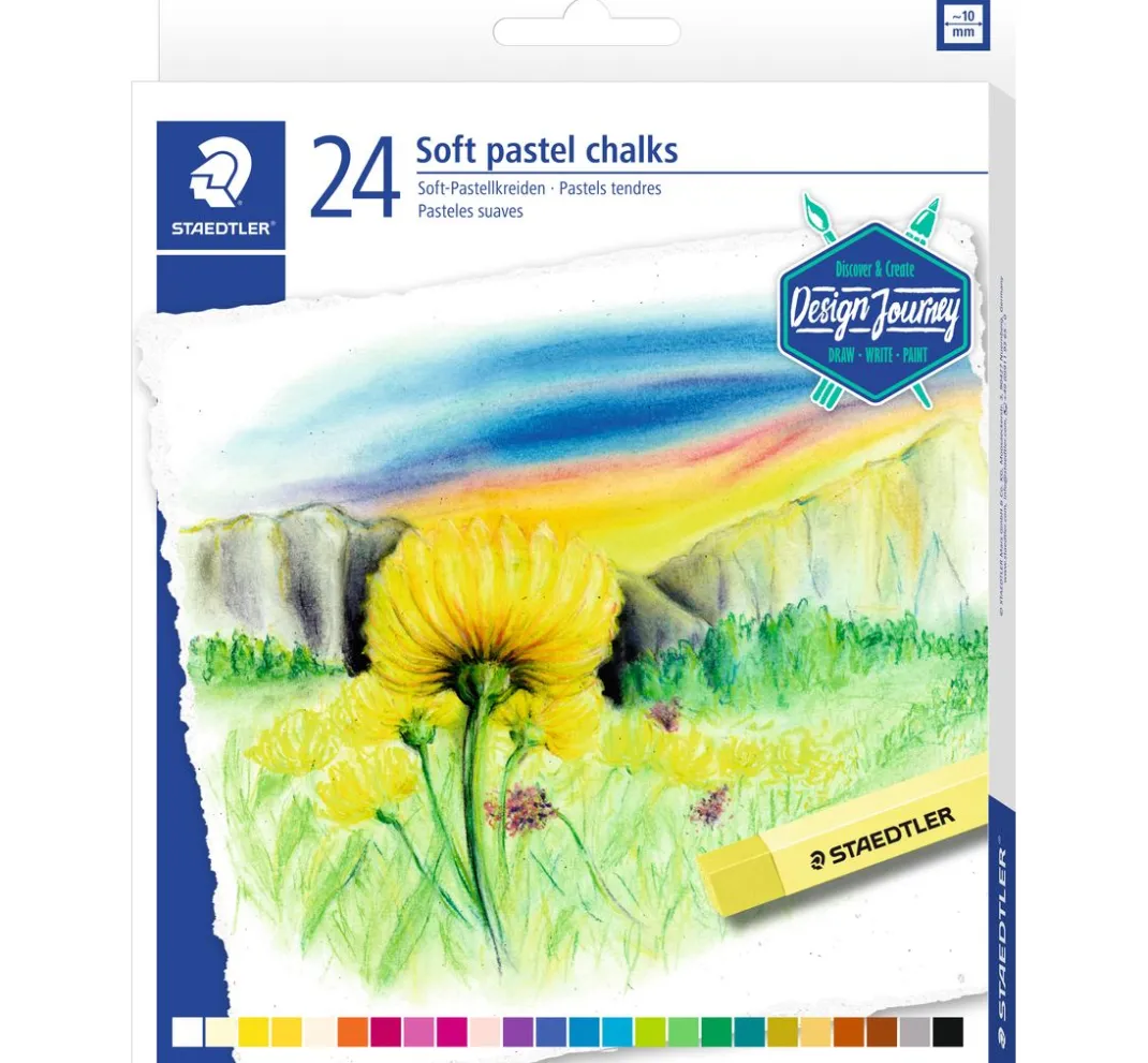 STAEDTLER Schulmalfarbe|Künstlerfarbe>Soft-Pastellkreiden, 24er-Set