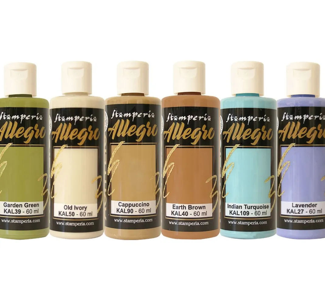 Stamperia Farbsets|Künstlerfarbe>Allegro Acrylic "Herbarium Silvae"