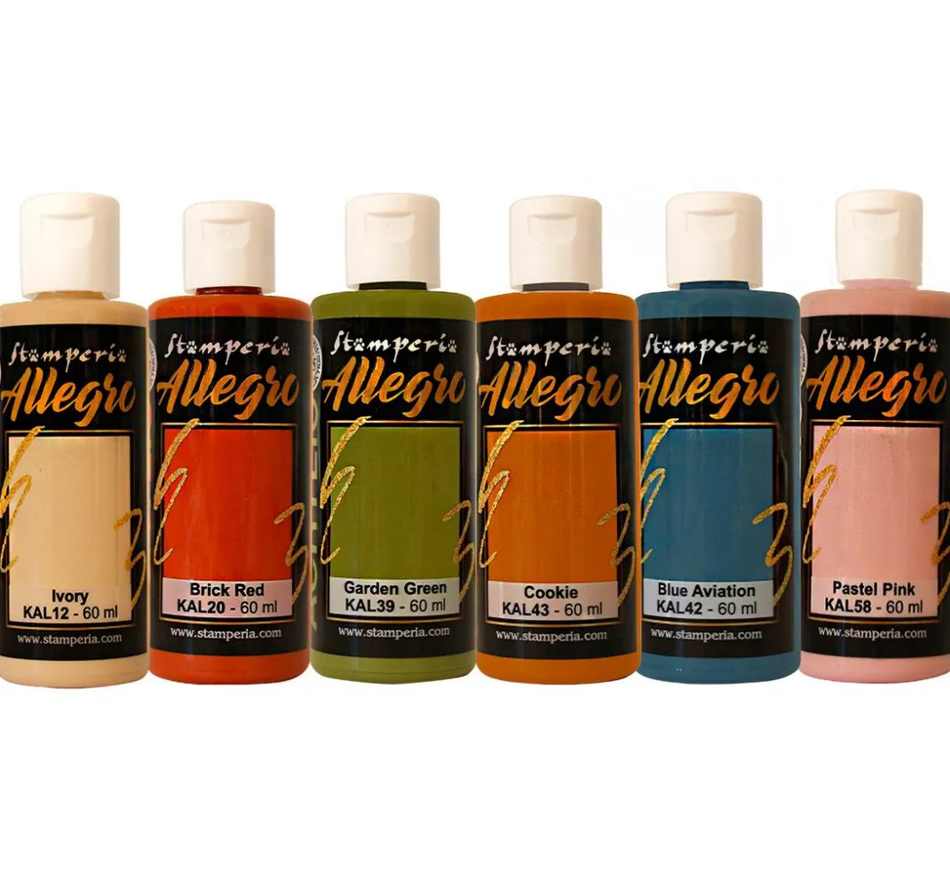 Stamperia Farbsets|Künstlerfarbe>Allegro Acrylic "Create Happiness"