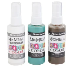 Stamperia Sprühfarbe|Farbsets>Aquacolor "Create Happiness", 3er-Set