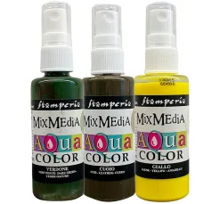 Stamperia Sprühfarbe|Farbsets>Aquacolor "Golden Harmony", 3er-Set