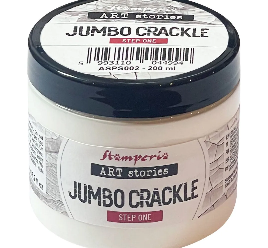 Stamperia Strukturpasten>Jumbo Crackle transparent