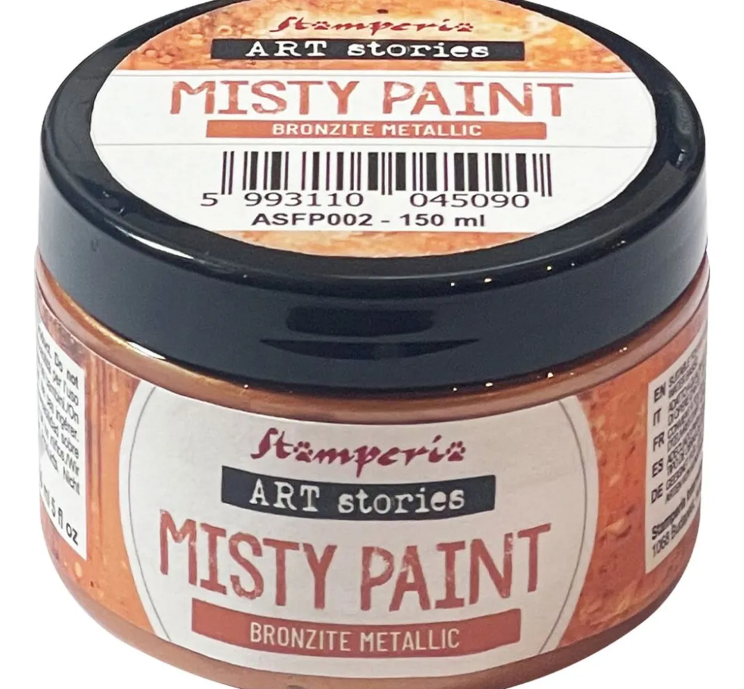 Stamperia Schablonieren|Künstlerfarbe>Misty Paint metallic