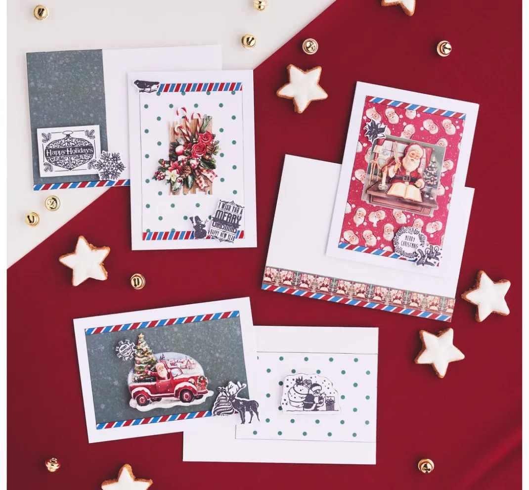 FINDit Stempel & Zubehör|Stanz- & Prägemaschinen>Stanzformen- und Stempel-Set "Merry Christmas"