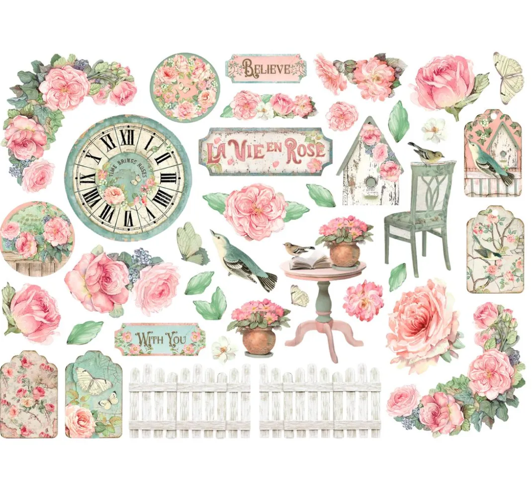 Stamperia Dekoelemente|Kartengestaltung>Stanzmotive "House of Roses"