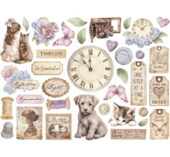 Stamperia Scrapbooking|Kartengestaltung>Stanzmotive "Quiet Days"