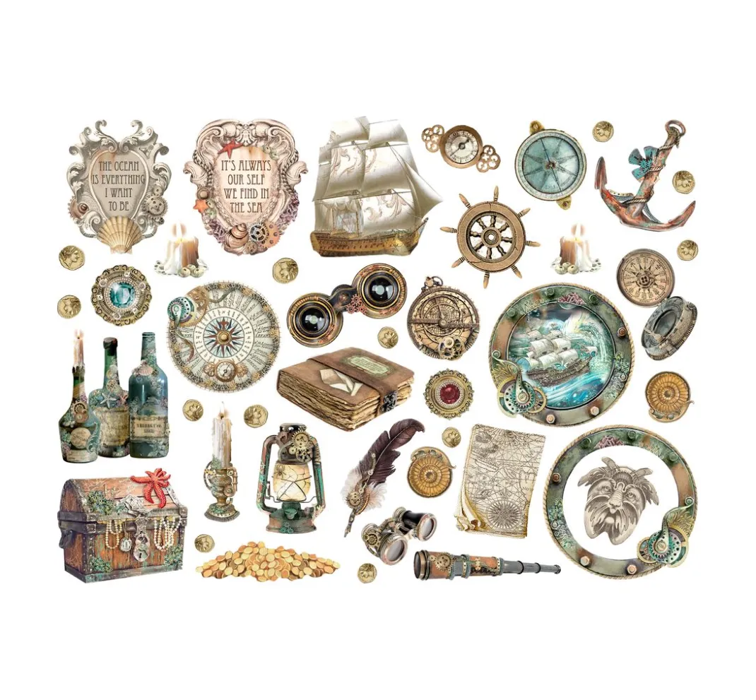 Stamperia Dekoelemente|Kartengestaltung>Stanzmotive "Songs of the Sea"