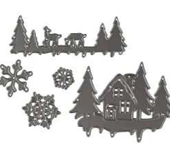 FINDit Stanz- & Prägemaschinen|Schablonen>Stanzschablone "Winterwonderland"