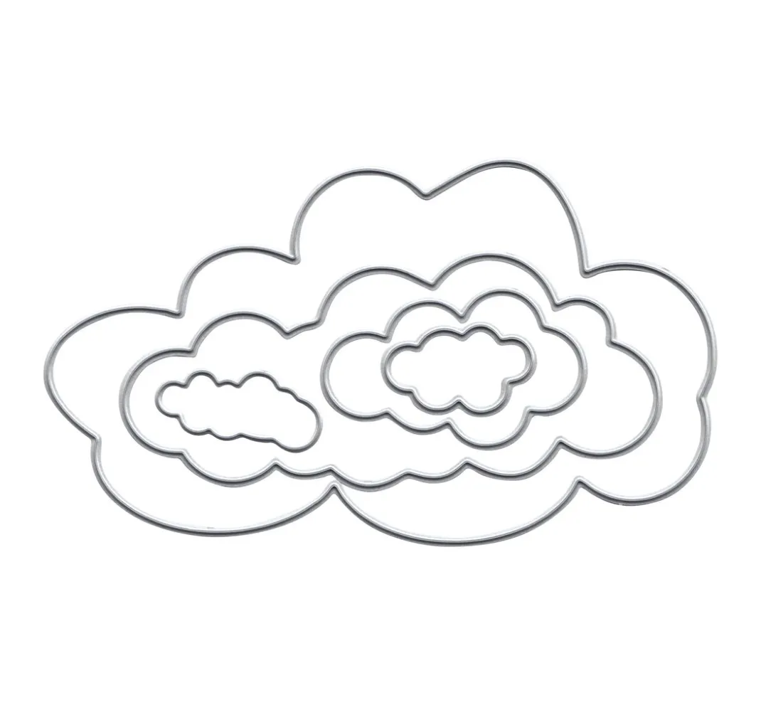 FINDit Stanz- & Prägemaschinen|Schablonen>Stanzschablone "Wolken"