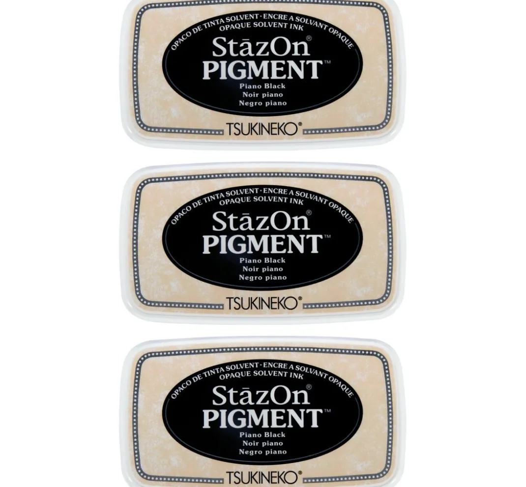 Rayher Stempel & Zubehör>StazOn Pigment Stempelkissen Schwarz, 3er Set