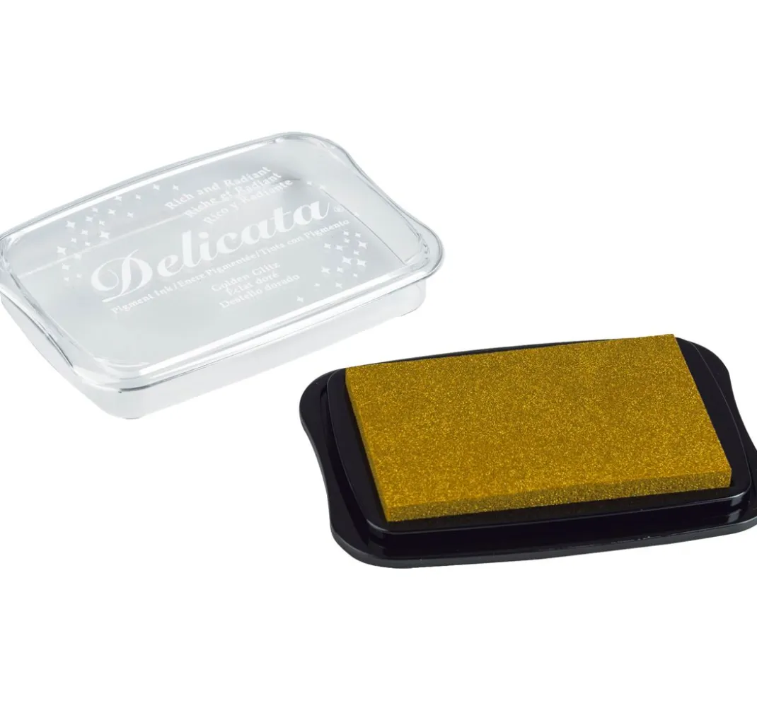 Tsukineko Scrapbooking|Kartengestaltung>Stempelkissen "Delicata Metallic"