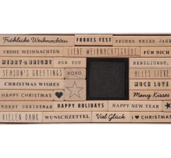 Rico Design Stempel & Zubehör|Scrapbooking>Stempel-Set XL "Liebe Weihnachtsgrüße"