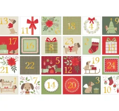 Artemio Scrapbooking|Kartengestaltung>Sticker Adventszahlen "Woofy Christmas"