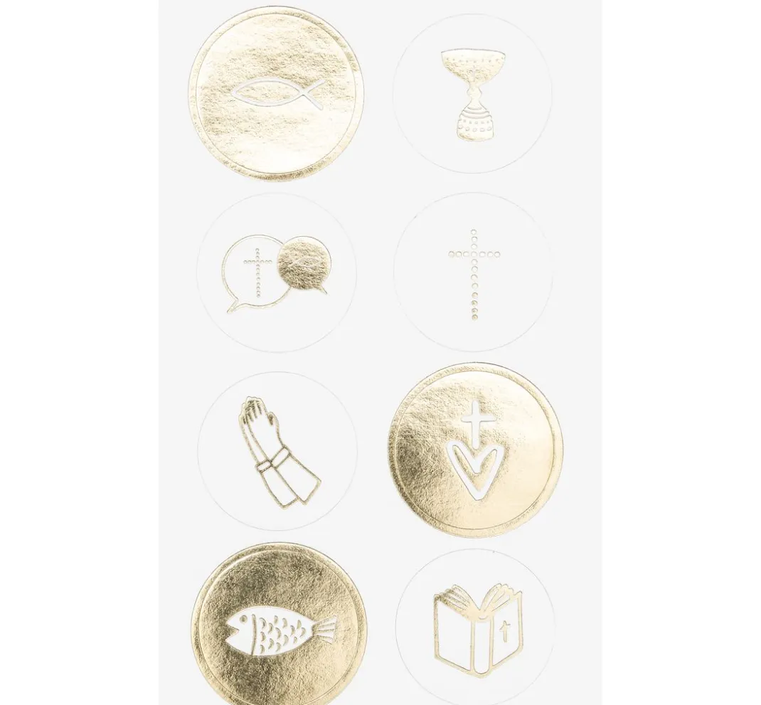 Rico Design Sticker & Klebebänder|Kartengestaltung>Sticker "Christliche Feste", mit Goldfolie