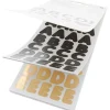 Rico Design Sticker & Klebebänder|Kartengestaltung>Stickerblock "Alphabet", Schwarz/Gold
