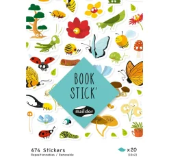 maildor Sticker & Klebebänder|Kartengestaltung>Sticker-Buch "Happy Nature" 674 Stück