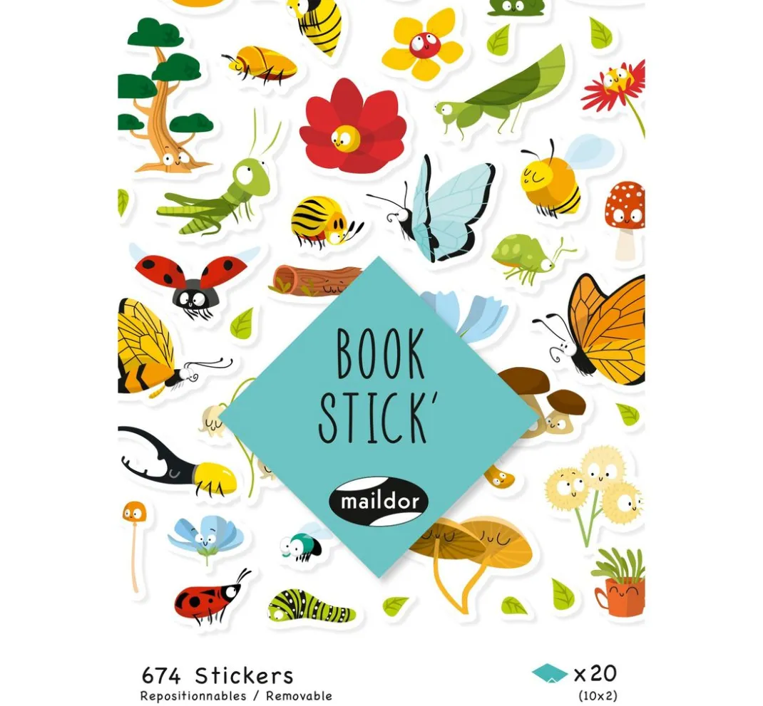 maildor Sticker & Klebebänder|Kartengestaltung>Sticker-Buch "Happy Nature" 674 Stück